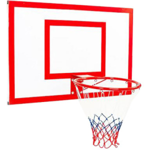 Баскетбольный щит Newt Jordan с кольцом и сеткой 1200 х 900 мм (NE-MBAS-3-450G) лучшая модель в Луцке