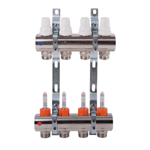 Коллектор Icma 1" 4 выхода, с расходомером №K013 лучшая модель в Луцке