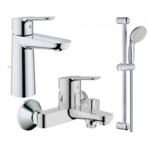 Набір змішувачів для ванни Grohe BauEdge M 3в1 123367M (23758000+32820000+27598001) краща модель в Луцьку