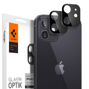 Скло на камеру Spigen GlastR Slim Optik Camera Lens 2-Pack для iPhone 12 Black