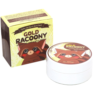 Гідрогелеві патчі під очі Secret Key Gold Racoony Hydrogel Eye Spot Patch із золотом 60 шт + 30 шт (8809305999215) краща модель в Луцьку