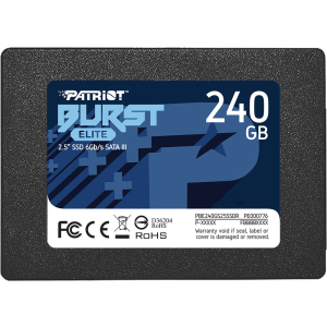 хорошая модель Patriot Burst Elite 240GB 2.5" SATAIII TLC (PBE240GS25SSDR)