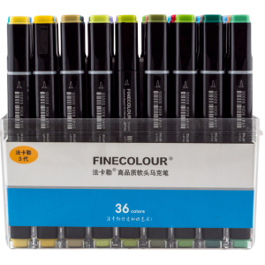 Набір маркерів Finecolour Brush 36 кольорів (EF102-TB36)