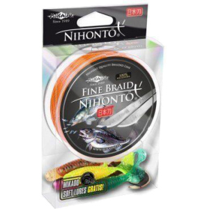 Шнур Mikado Nihonto Fine Braid 150 м 0.45 мм 37.40 кг Orange (Z19O-045) краща модель в Луцьку