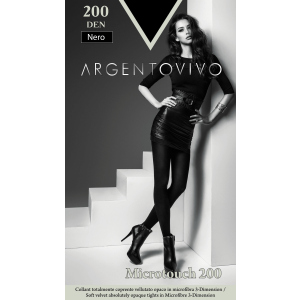 Колготки Argentovivo Microtouch 200 Den 3 р. Nero (8051403079096) ТОП в Луцьку