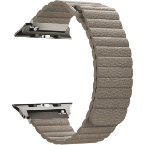 Ремінець Promate Lavish-42 для Apple Watch 42-44 мм 1/2/3/4/5/6/SE Beige (lavish-42.beige) краща модель в Луцьку