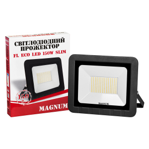 Прожектор світлодіодний MAGNUM FL ECO LED 150Вт slim 6500К IP65 надійний