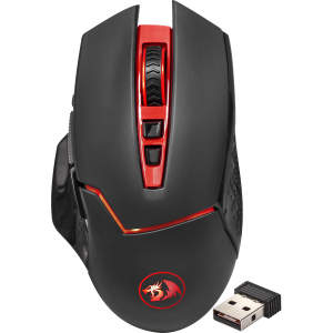 Миша Redragon Mirage IR Wireless Black/Red (74847) краща модель в Луцьку