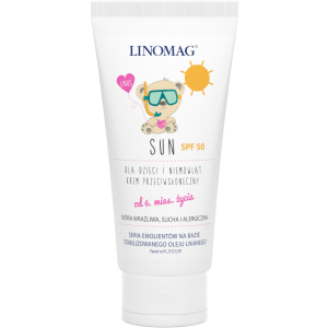 Сонцезахисний крем Linomag Ziololek SUN SPF 50 50 мл (5900558001427) ТОП в Луцьку