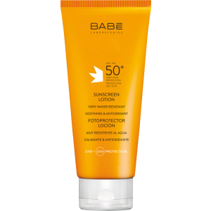 Сонцезахисний лосьйон BABE Laboratorios SPF 50 водостійкий 200 мл (8437011329370) ТОП в Луцьку