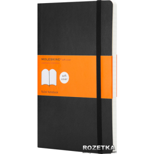 Нотатник Moleskine Classic 13 х 21 см 192 сторінки в лінійку Чорна (9788883707162) ТОП в Луцьку