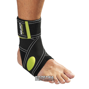 Бандаж на голеностоп Select Elastic Ankle Support 564-610 Черно-зеленый XS (5703543080519) в Луцке