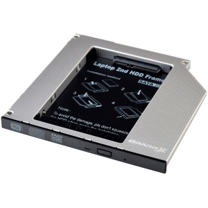 Адаптер подключения Grand-X HDD 2.5'' в отсек привода ноутбука SATA/mSATA (HDC-25) в Луцке