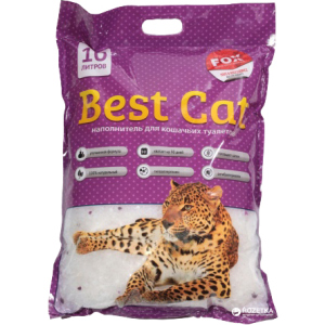 Наповнювач для котячого туалету Best Cat Purple lawanda Силікагелевий поглинаючий 4 кг (10 л) (SGL010/6907396109635) краща модель в Луцьку