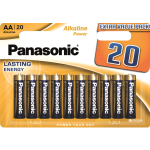 Батарейки Panasonic Alkaline Power лужні AA блістер, 20 шт (LR6REB/20BW) ТОП в Луцьку