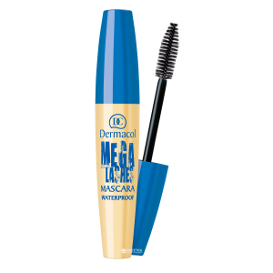 Водостійка туш для вій Dermacol Make-Up Mega Lashes 13 мл Чорна (85957787) в Луцьку