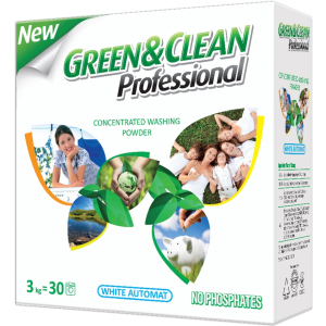 Стиральный порошок Green&Clean Professional для белой одежды 3 кг (4823069700485) надежный