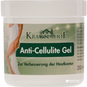 Антицелюлітний гель з ефектом зігрівання Krauterhof Anti Cellulite 250 мл (4075700104569) рейтинг