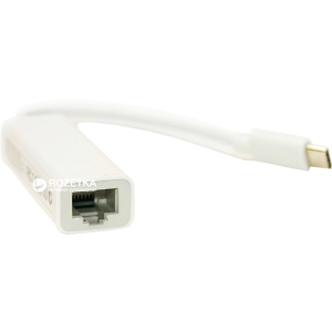 Кабель PowerPlant USB Type C - RJ45 0.12 м ( 9990000910205) надійний