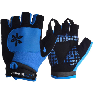 Велоперчатки женские PowerPlay 5284D S Blue (5284D_S_Blue) ТОП в Луцке