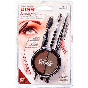 Набор для моделирования бровей Kiss Beautiful Brow Kit (731509567311) лучшая модель в Луцке