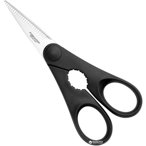 Ножиці кухонні Fiskars Essential з відкривалкою 20 см Black (1023820) ТОП в Луцьку