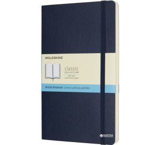 Записная книга Moleskine Classic 13 х 21 см 192 страницы в точку Сапфир Мягкая обложка (8055002854764) лучшая модель в Луцке