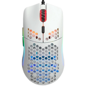 Мышь Glorious Model O Minus RGB USB White (GOM-WHITE) лучшая модель в Луцке