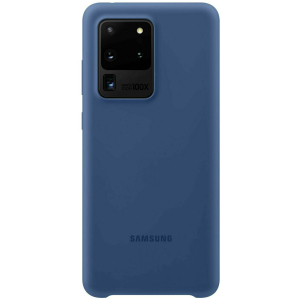 Панель Samsung Silicone Cover Samsung Galaxy S20 Ultra Navy Blue (EF-PG988TNEGRU) ТОП в Луцьку