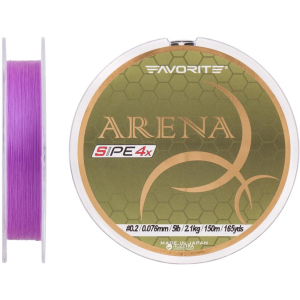 Шнур Favorite Arena PE 4x 150 м # 0.2/0.076 мм 2.1 кг Пурпуровий (16931097) в Луцьку