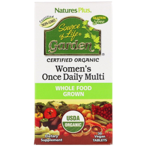 Витамины Nature's Plus Source of Life Garden Naturally Therapeutic Women's Once Daily Multi 30 таблеток (97467307476) лучшая модель в Луцке