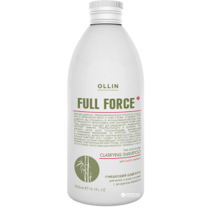 Очищающий шампунь для волос и кожи головы Ollin Professional Ollin Full Force с экстрактом бамбука 300 мл (4620753725614) ТОП в Луцке