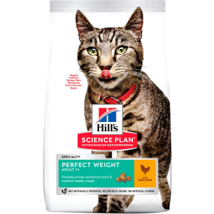 Сухой корм для кошек склонных к ожирению Hill's Science Plan Feline Adult Perfect Weight с курицей - 1.5 кг (604085) (52742367309) надежный