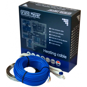 Тепла підлога Grand Meyer двожильний кабель 20 Вт/пог. м 10 м (0.9-1.4 м²) (THC20-10)