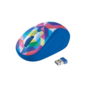 Миша Trust Primo Wireless Mouse blue geometry (21480)