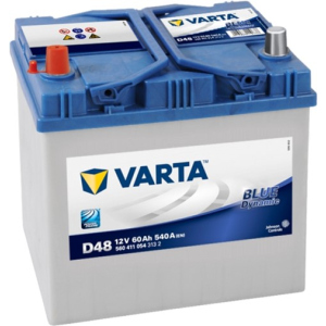 Автомобільний акумулятор Varta Blue Dynamic 60А (+/-) ASIA D48 (540EN) (560411054) рейтинг