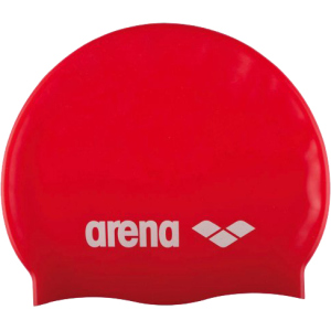 Шапочка для плавання Arena Classic Silicone 91662-044 Red-white (3468335686042) краща модель в Луцьку