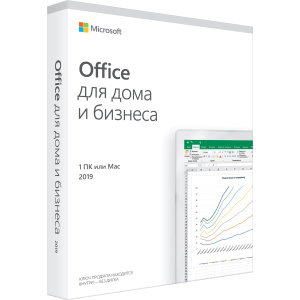 Microsoft Office Для дома и бизнеса 2019 для 1 ПК (c Windows 10) или Mac (FPP - коробочная версия, английский язык) (T5D-03347) рейтинг