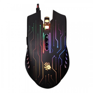 Мышь A4Tech Q81 Circuit Bloody Neon XGlide Black USB надежный