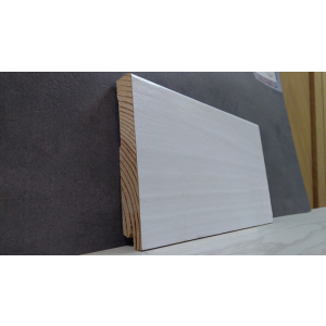 Плінтус дерев'яний шпонований Kluchuk White Plinth Модерн 120х19х2200 Білий KLW07 в Луцьку