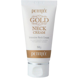 Крем для шиї та декольте Petitfee Gold Neck Cream із золотом 50 г (8809422600568) надійний