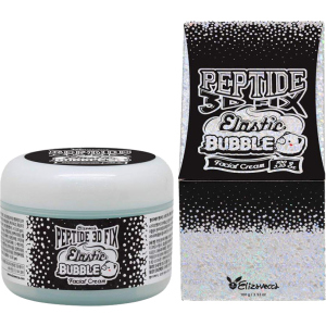 Омолаживающий пузырьковый крем для лица Elizavecca Peptide 3d Fix Elastic Bubble Facial Cream 100 г (8809624500062) в Луцке