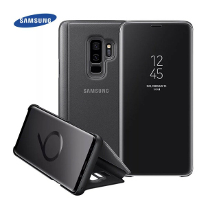 Оригинальный смарт чехол книжка Samsung Galaxy S9+ SM-G965 S-View Flip Cover Black EF-ZG965CBEGBUS надежный