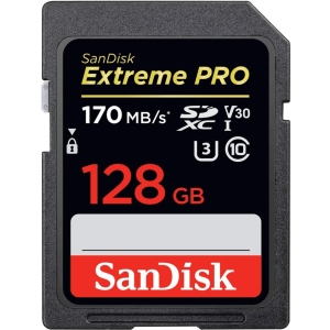 SanDisk SDXC Extreme Pro 128GB V30 UHS-I U3 (SDSDXXY-128G-GN4IN) лучшая модель в Луцке