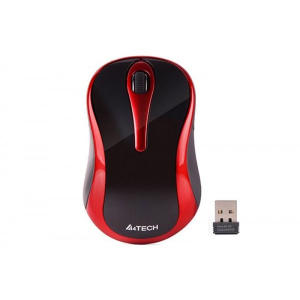 Мышь беспроводная A4Tech G3-280N Black/Red USB V-Track ТОП в Луцке