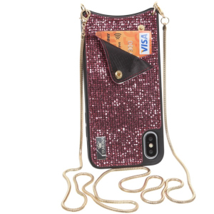 Панель BeCover Glitter Wallet для Apple iPhone Xs Max Pink надежный