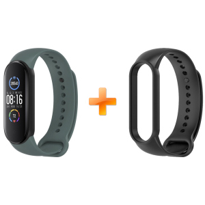 Xiaomi Mi Band 5 MiJobs Dual Color Crow Green/Black (MJ5-DSS019CGB) ТОП в Луцьку