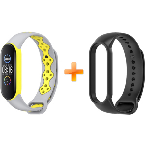 Xiaomi Mi Band 5 MiJobs Sport Grey/Yellow (MJ5-SP012GY) краща модель в Луцьку