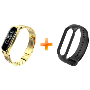 Xiaomi Mi Band 5 MiJobs Metal V-shape Gold (MJ5-VMS005G) ТОП в Луцьку