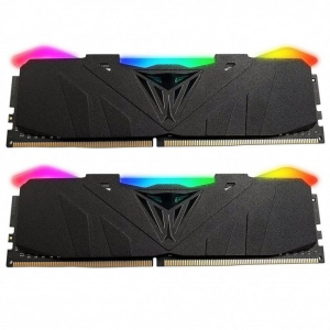 Модуль пам'яті для комп'ютера DDR4 16GB (2x8GB) 3200 MHz Viper RGB Black Patriot (PVR416G320C6K) ТОП в Луцьку